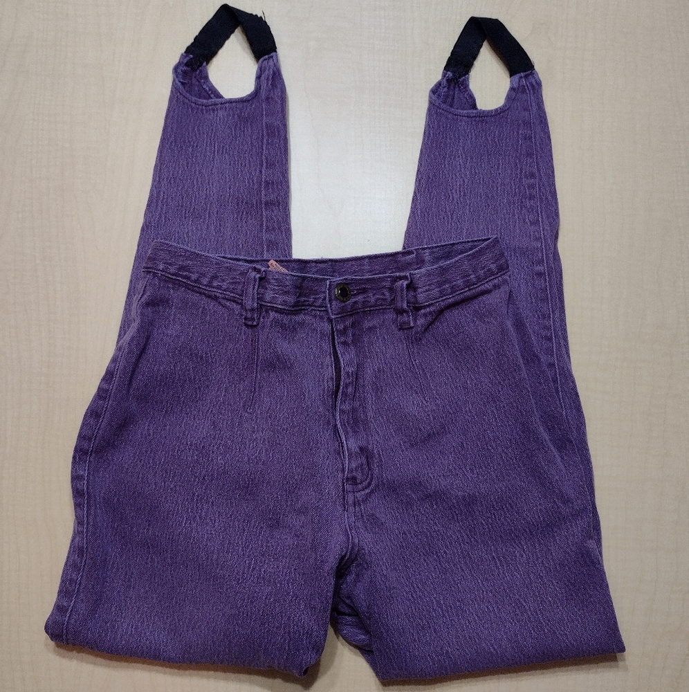 Gitano Vintage 80s Women's Purple Jeans - Picture 7 of 13